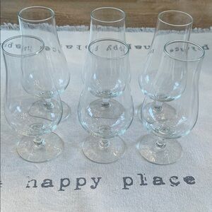 Elegant Clear Glass Brandy 6oz Tasting Set/6
